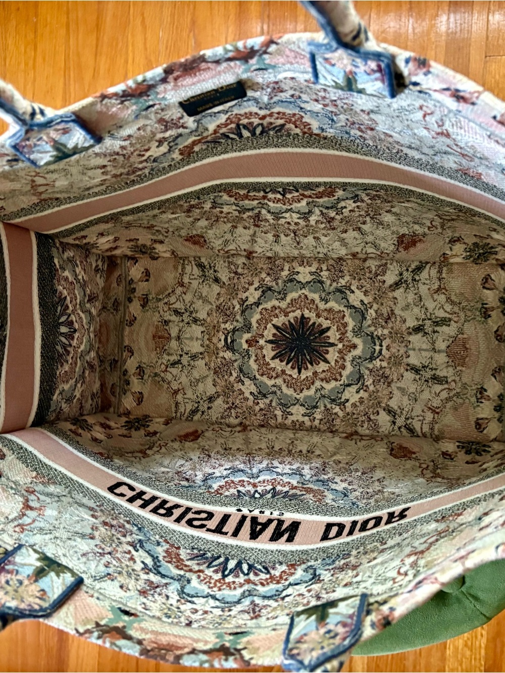 Dior Pink Multicolor Embroidered Book Tote - Picture 12 of 16